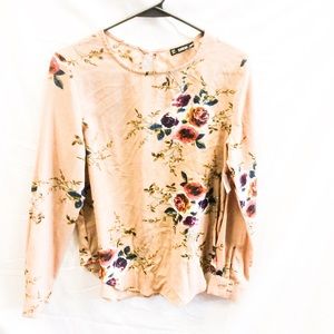 Floral blush shirt size medium